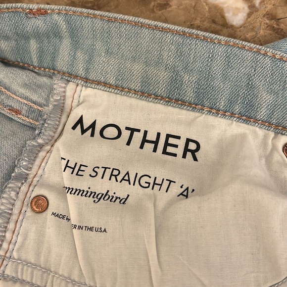 MOTHER DENIM THE STRAIGHT A MAXI SKIRT in HUMMINGBIRD sz 28 - Picture 7 of 13